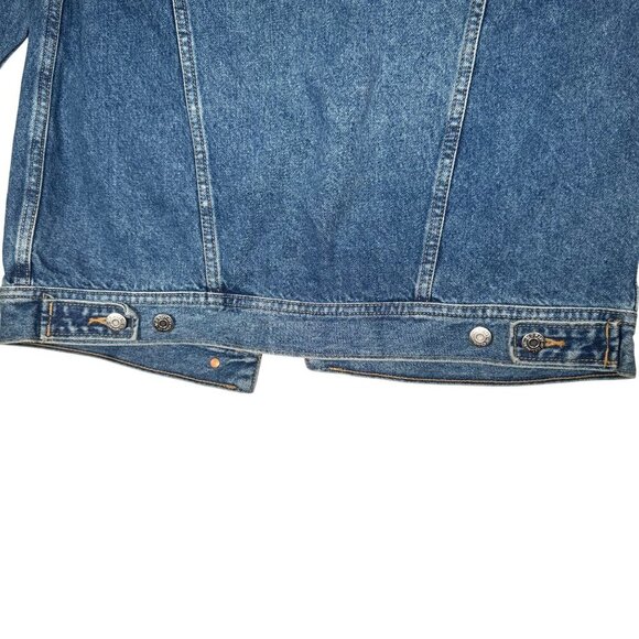 Old Navy Boyfriend Fit Denim Jean Jacket XS Medium Wash Classic Style - Picture 5 of 6